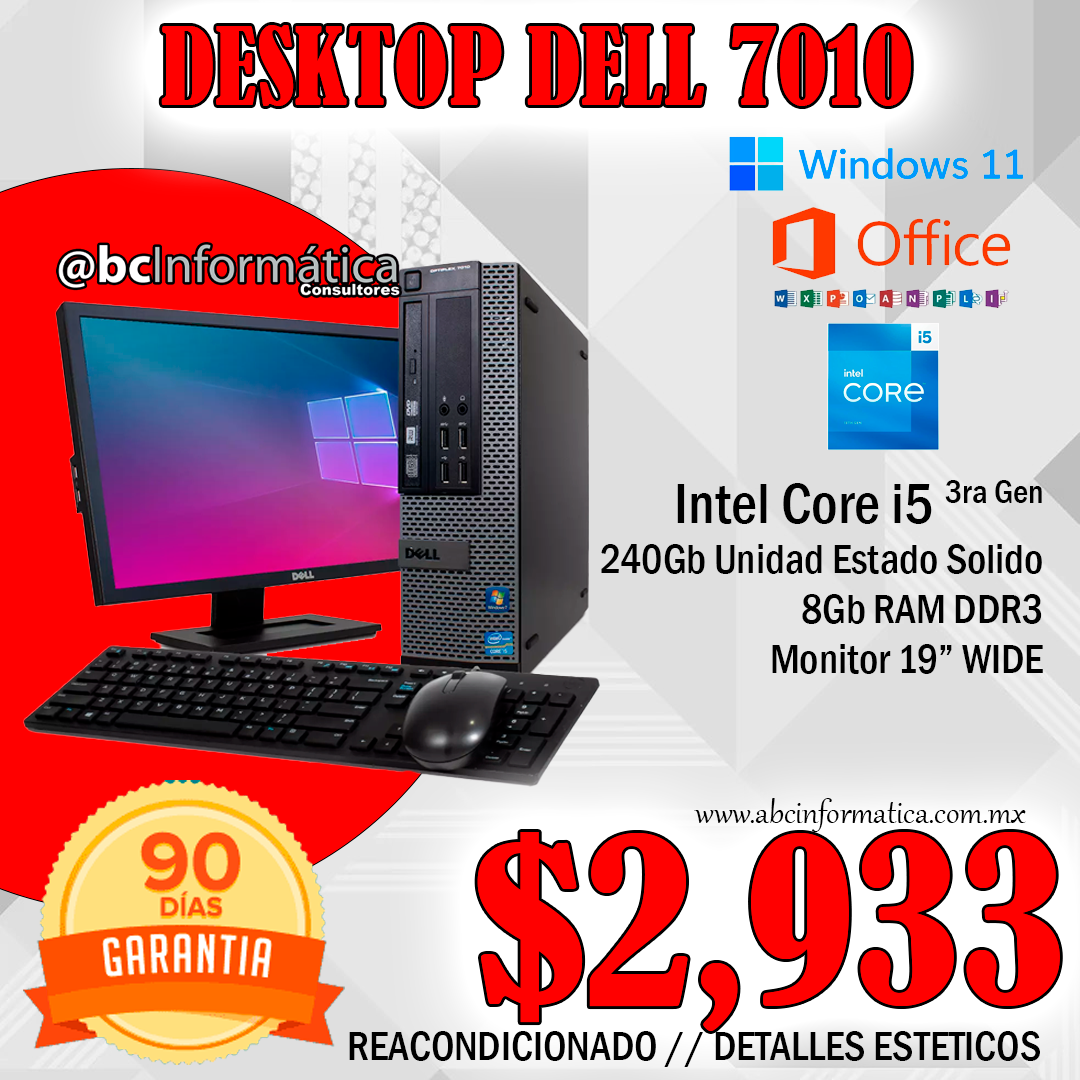 DELL 7010 Computadora Completa Usado