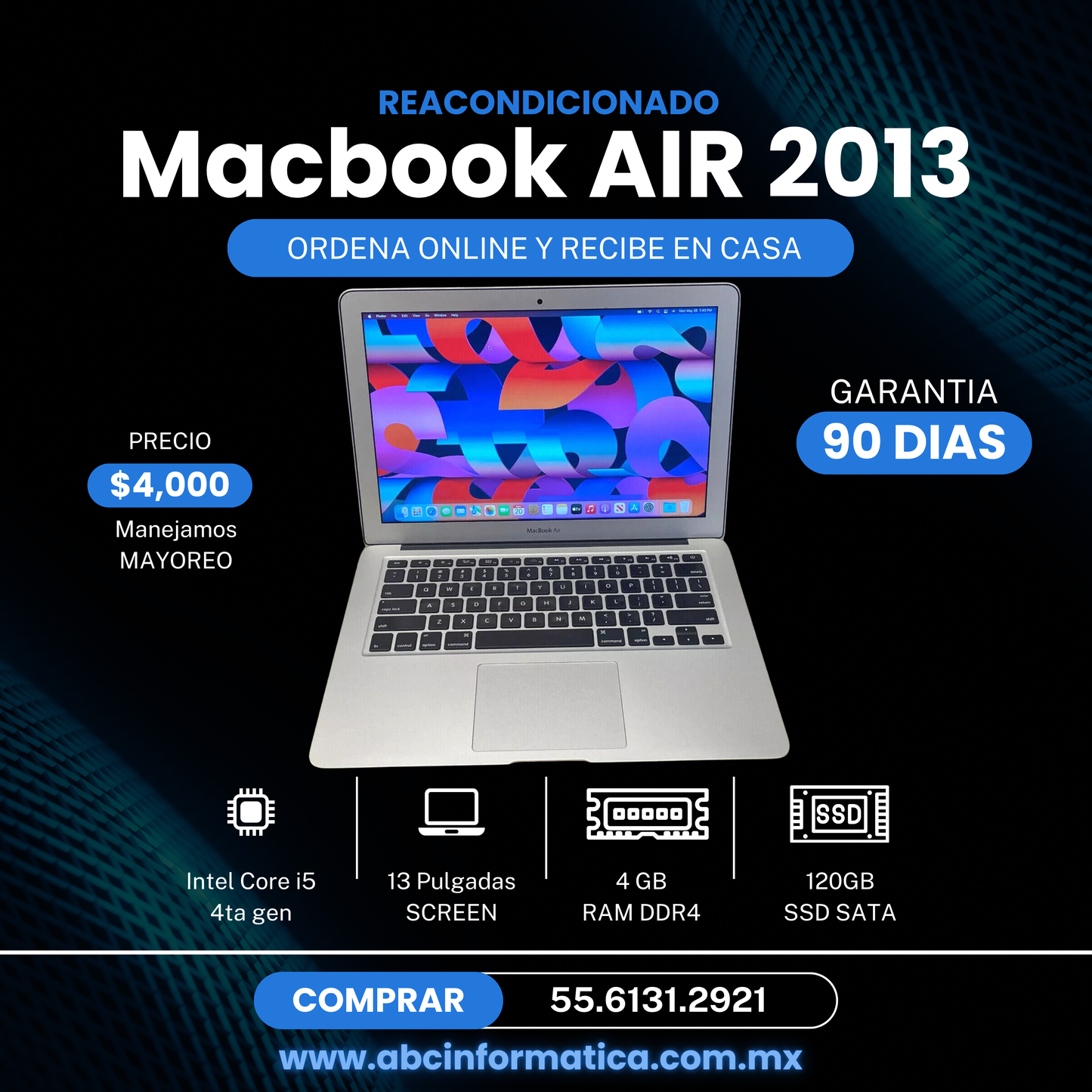 Macbook air 2013 laptop