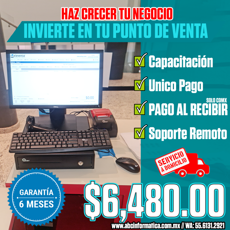 Kit punto de venta con Eleventa