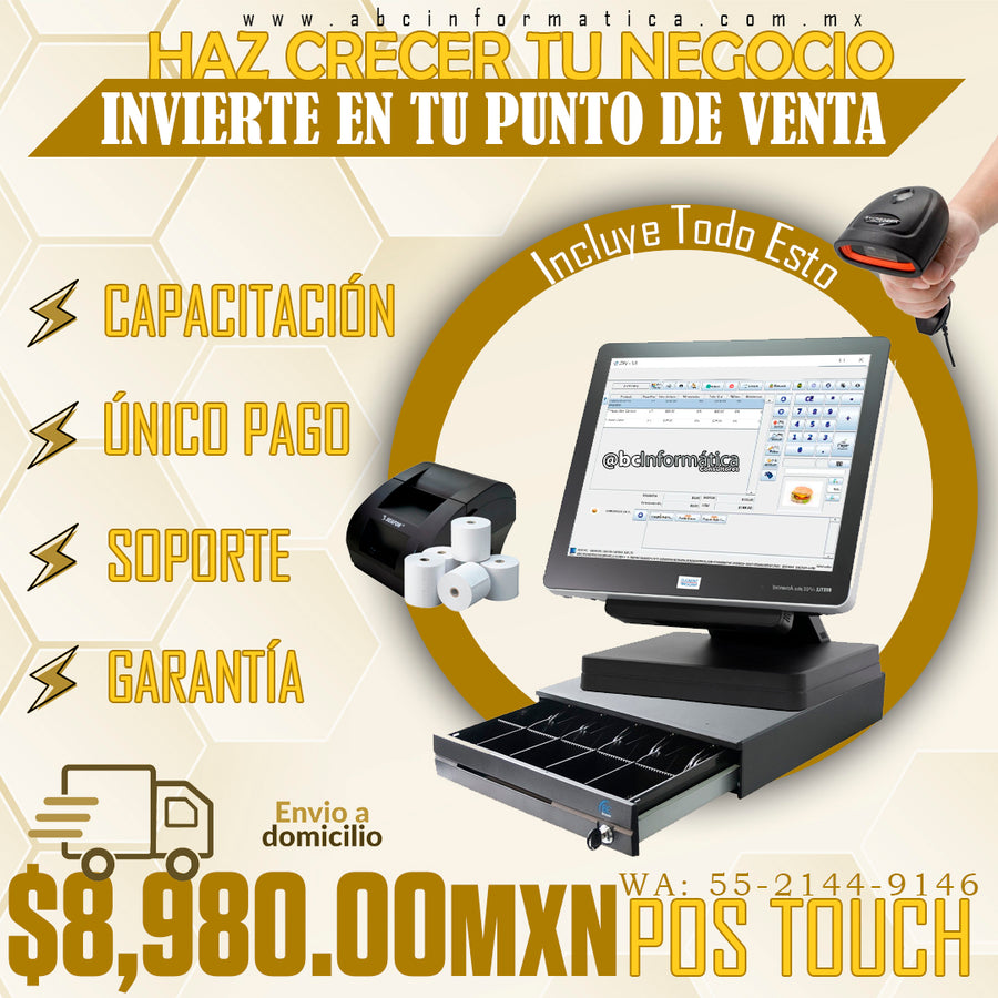 Punto de venta touch todo en uno