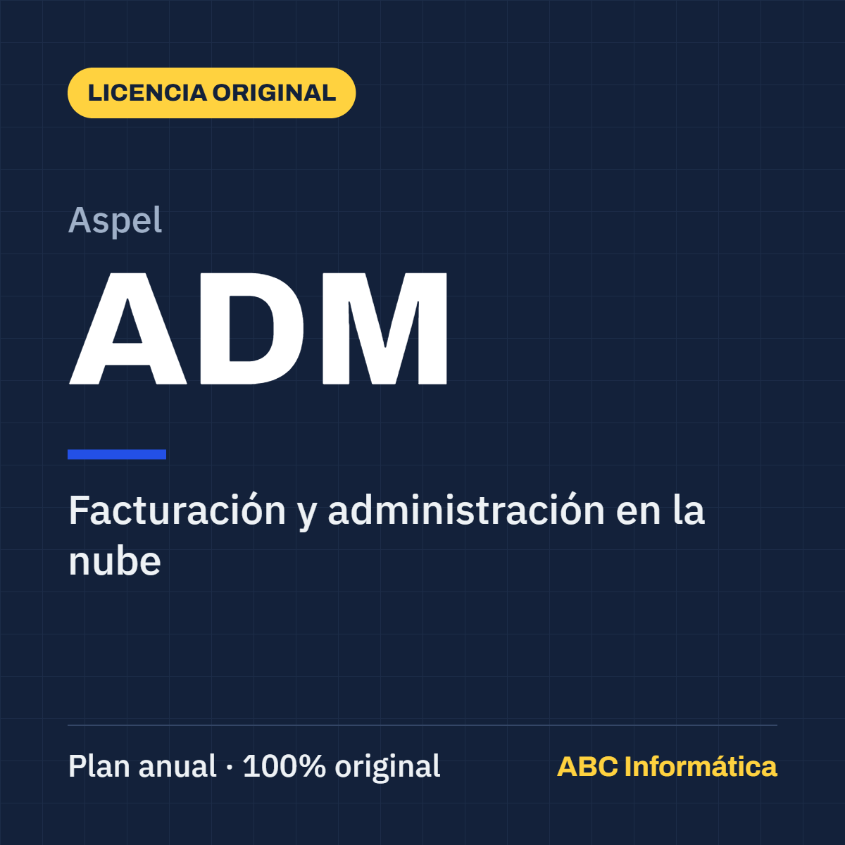 Aspel ADM plan anual, facturación en la nube