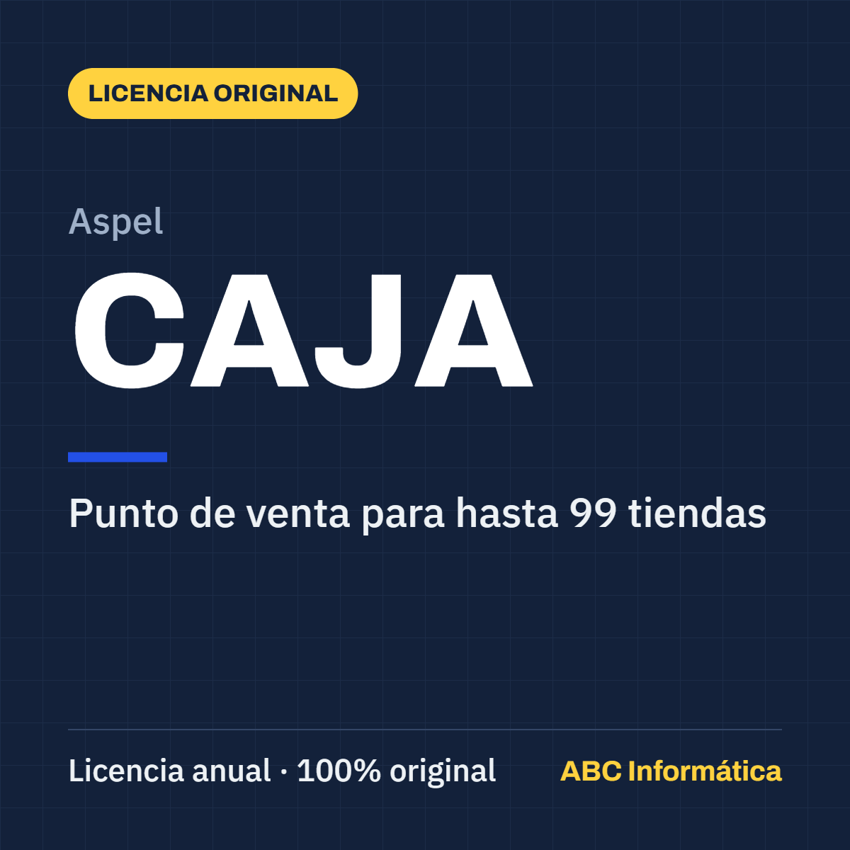 Aspel CAJA licencia anual original, punto de venta