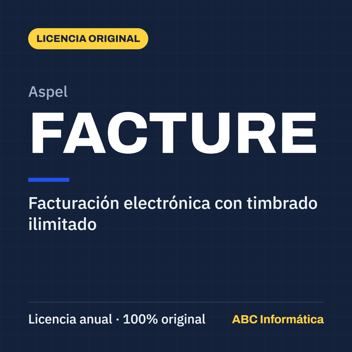 Aspel FACTURE licencia anual original, facturación electrónica