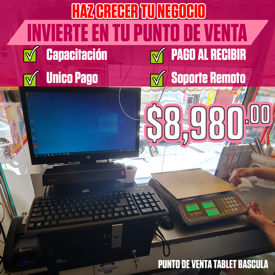 Kit punto de venta con báscula